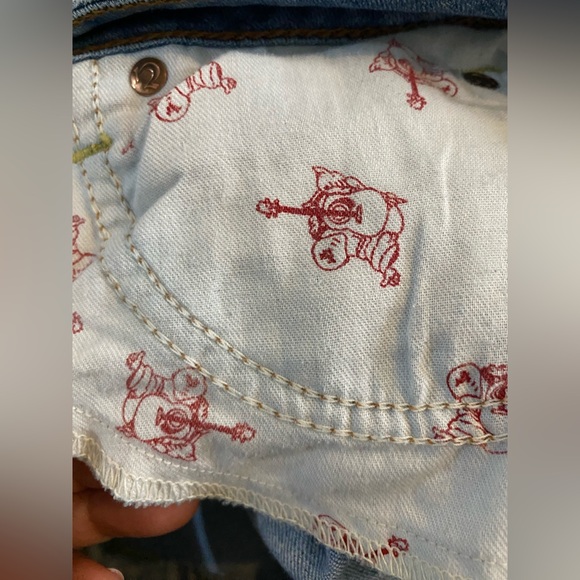 True Religion Blue Boot Cut Jeans with Signature Stitching - Picture 13 of 13